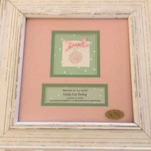 Keepsake  frame for newborn